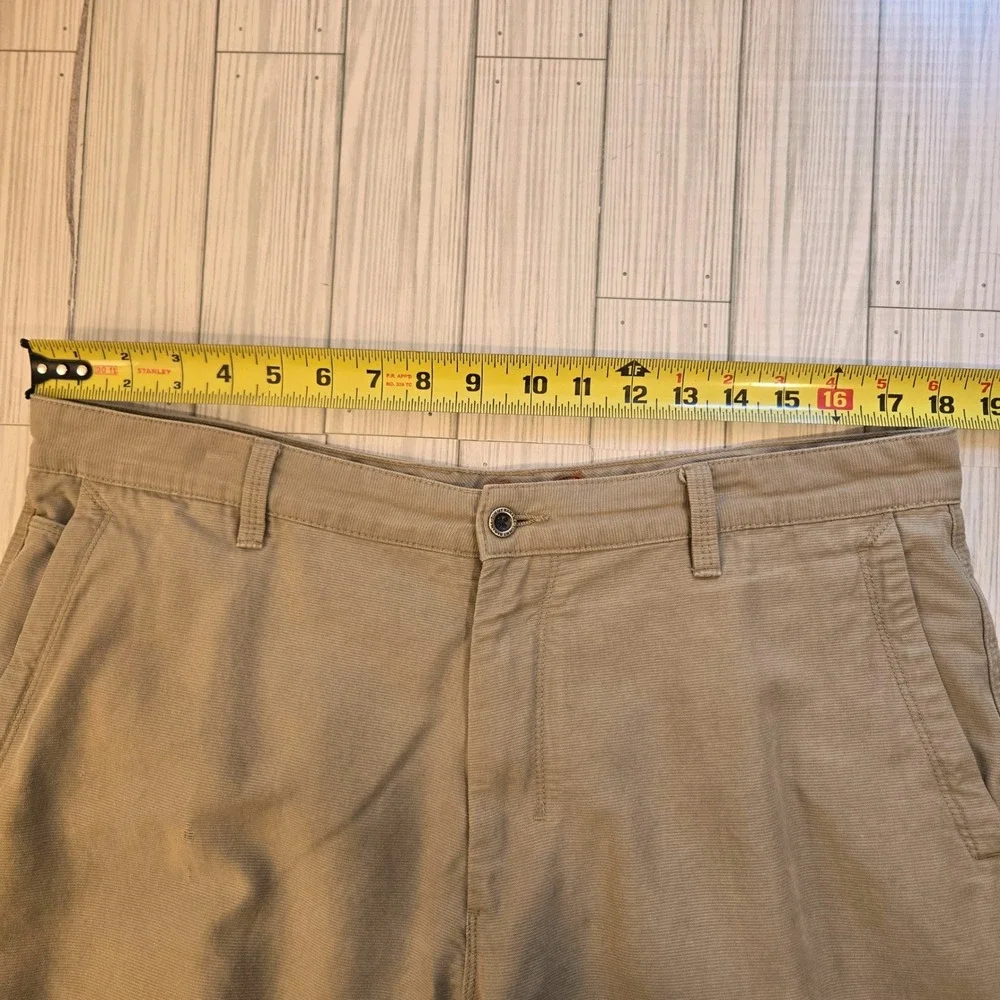 Tommy Bahama Paradise Nation Khaki Shorts Men 36 Tencel Cotton Tan Textured READ